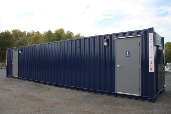 restrooms containers